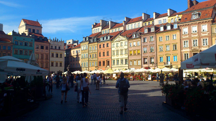 plaza zona vieja varsovia Eurocopa de Polonia