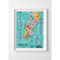 Mapa Barrios de Manhattan NY