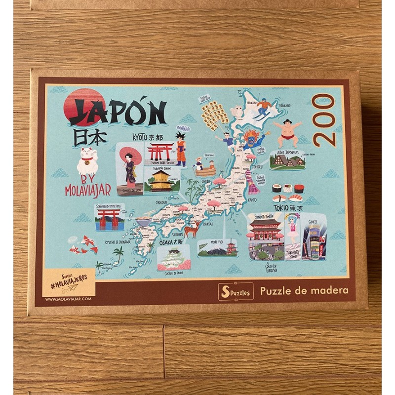 Puzzle madera Japón MolaViajar