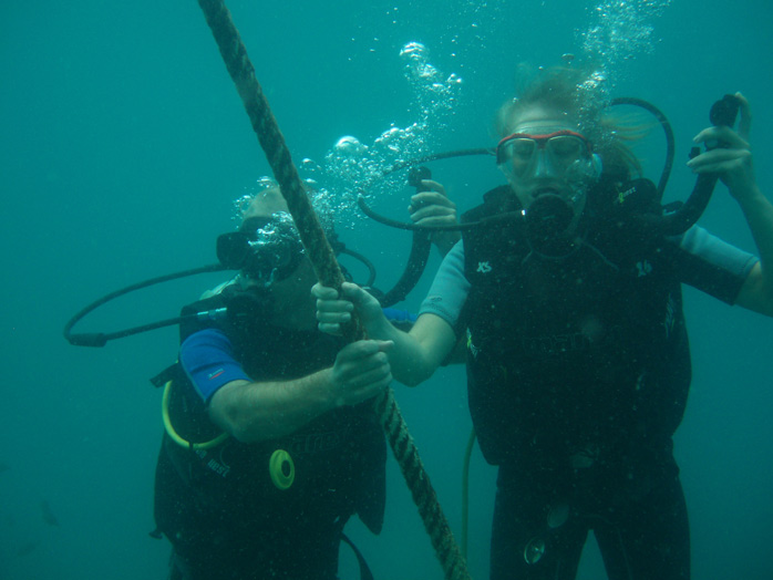 curso de buceo en Tailandia