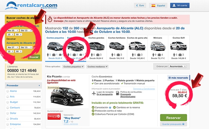 nacimiento Mayo bostezando Web de alquiler de coches baratos. Rentalcars.com