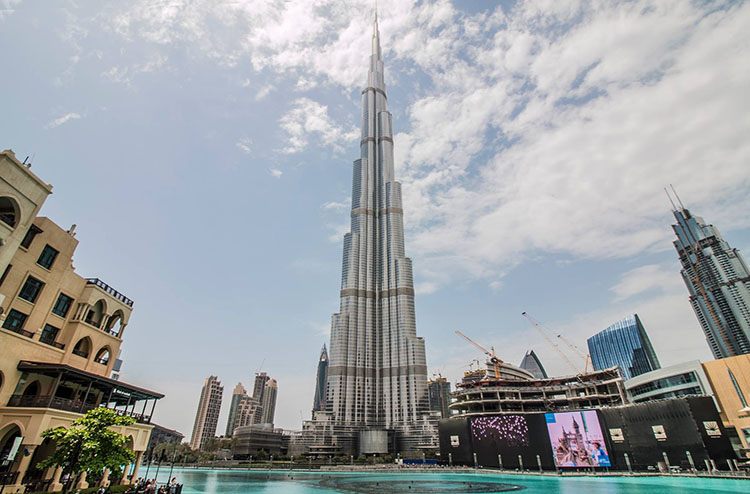 El rascacielos más alto del mundo Burj Khalifa Dubai