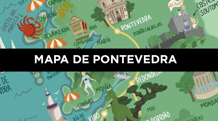 mapa Pontevedra molaviajar