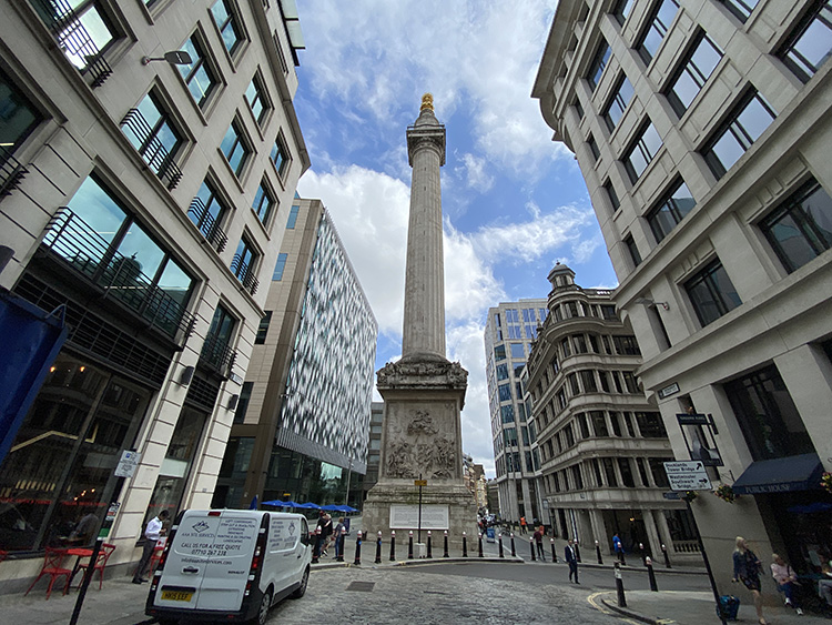 the monument city de Londres para ver en la ruta de 3 días en Londre