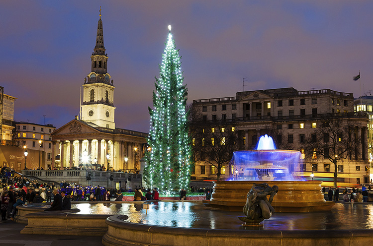 Ã�rbol de Navidad en Trafalgar Square