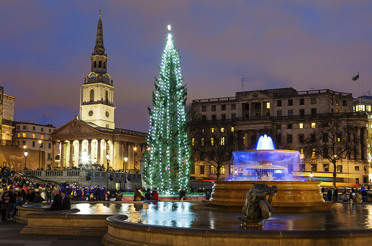 Árbol de Navidad en Trafalgar Square