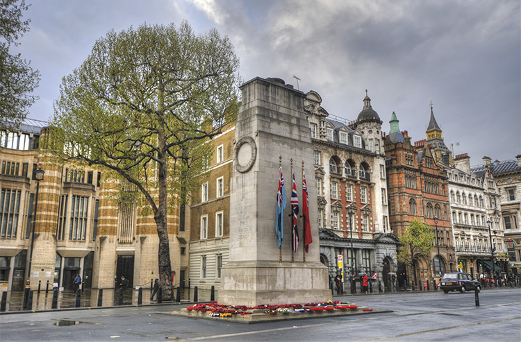 Imagen del Cenotafio, un monumento que hay que ver en Westminster, Londres