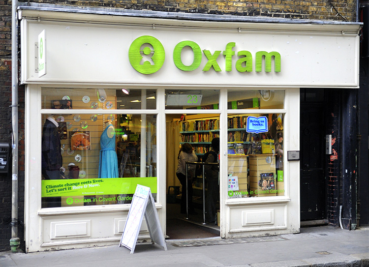 Tienda de Oxfam en Londres