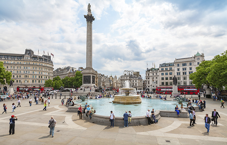 Trafalgar Square, un lugar indispensable para una ruta por 3 días en Londres