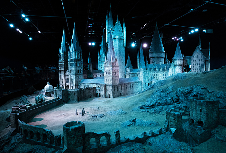 Castillo de Hogwarts en el estudio tour de Harry Potter