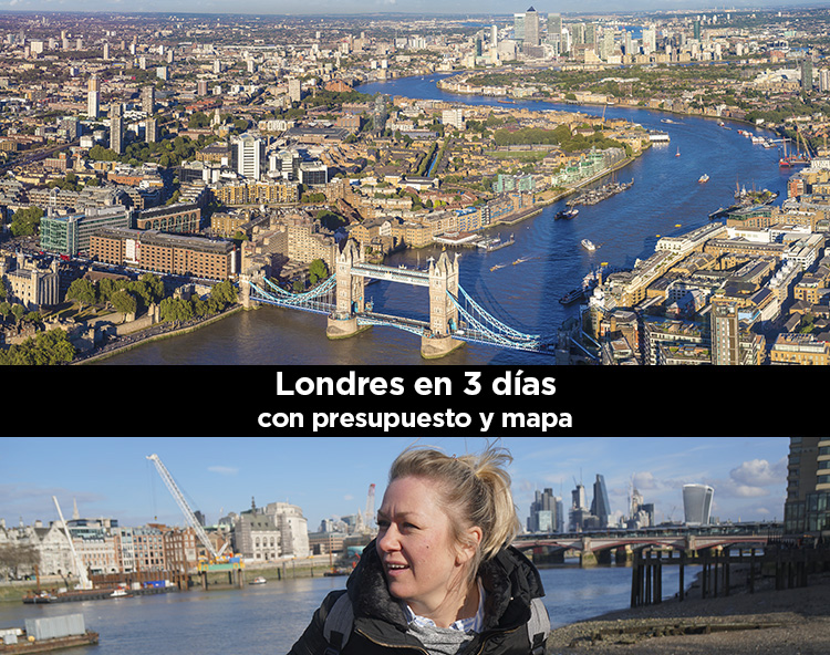 Imagen aerea de Londres y Gosi con La City de Londres de fondo