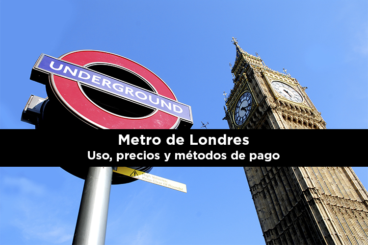 Imagen del un cartel del metro (Underground) con el Big ben de fondo