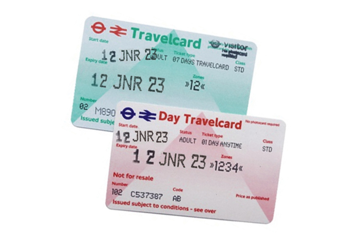 Imagen de tarjetas Travelcard de 1 y 7 días