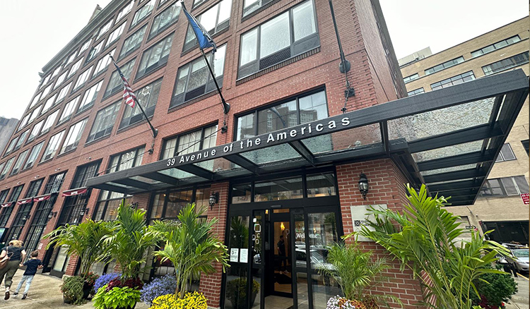 Exterior del Hilton Inn en Tribeca