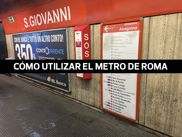 portada post cómo utilizar el metro de Roma