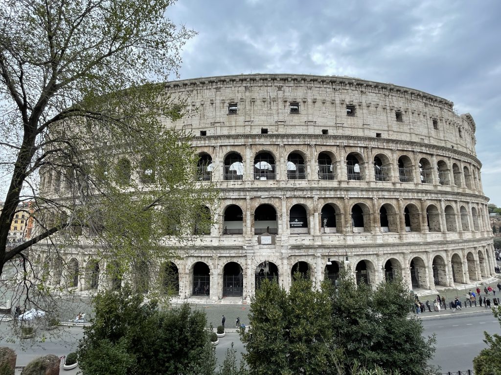 vista del coliseo de roma