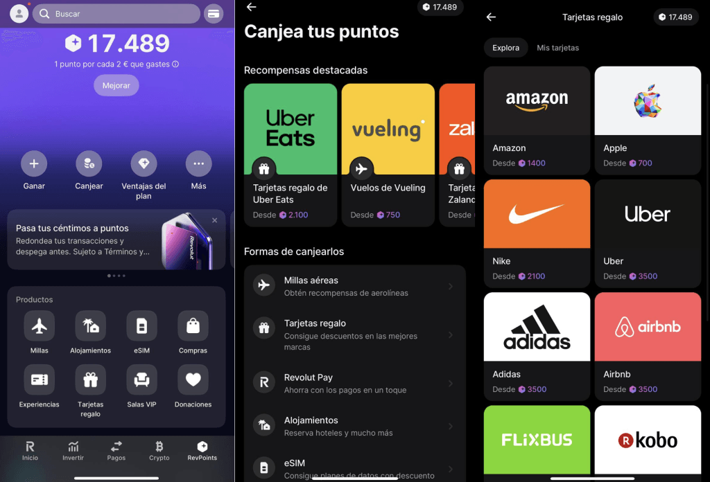 ejemplo RevPoints Revolut