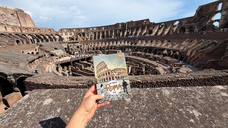 guía de Roma en el Coliseo con Adri