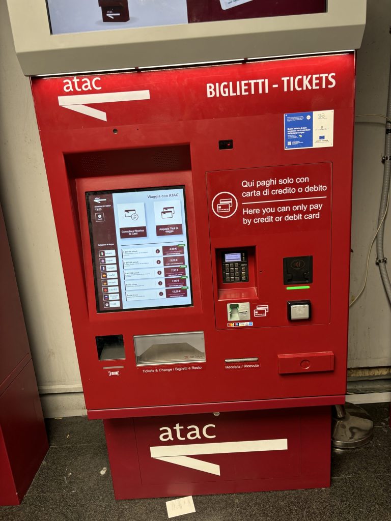 Donde comprar billetes de transporte público en Roma