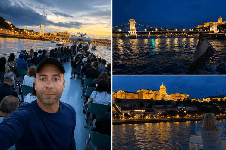 Fotos de las vistas desde el crucero nocturno de Budapest