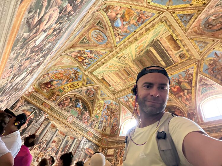Adri en museos vaticanos