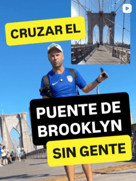 Ver Reel cruzando el Puente de Brooklyn en Instagram