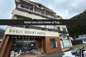 portada post hotel con vistas al Fuji