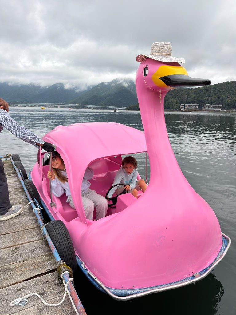paseo pedaleta lago Kawaguchi